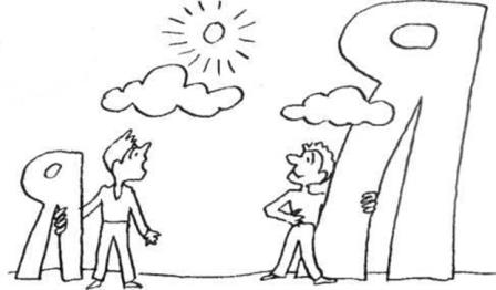 два человека меряются кто главнее